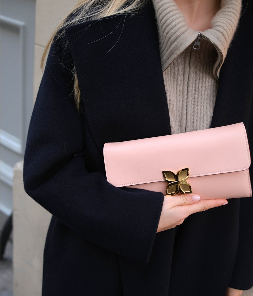 Hortensia Clutch | Rose Sakura - Fleuron Paris